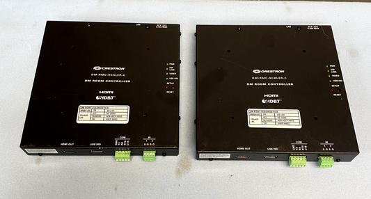 Crestron DM-RMC-SCALER-C Lot of 2 8G+ Receiver/Room Controller w/ Scaler 6505405