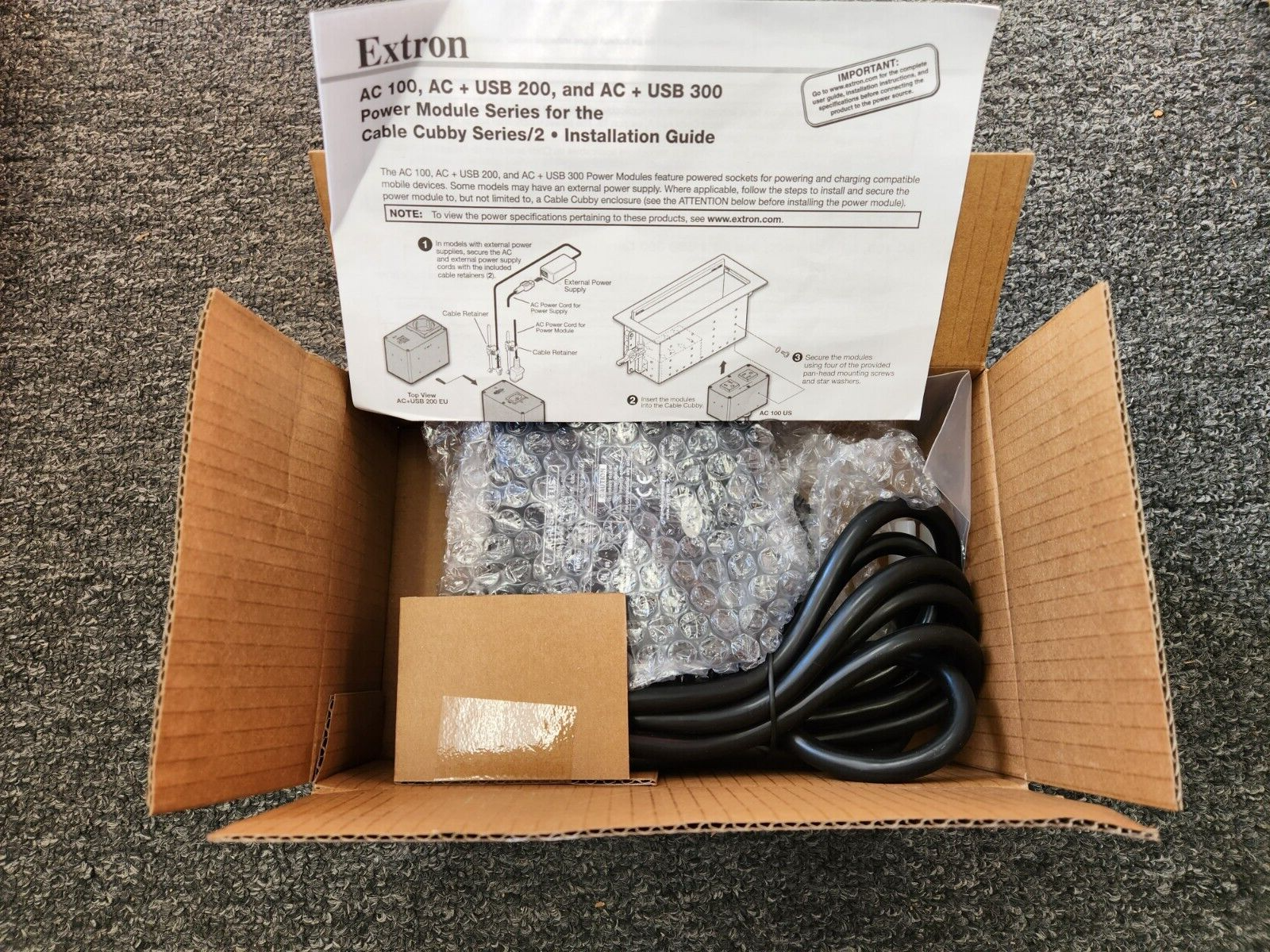 EXTRON 60-1697-01 / 60169701 AC USB 224 US Cord Open Box – LPAV