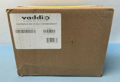 Vaddio Thin Profile Wall Mount Bracket Kit Black ConferenceShot | 535-2000-224