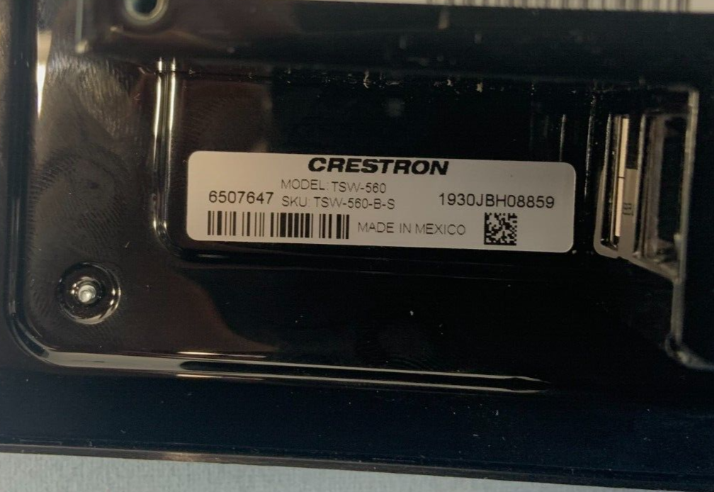 Crestron TSW-560-B-S | 5 in. Touch Screen w/ Mount, Black Smooth | 6507647