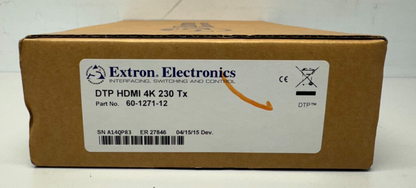 Extron DTP HDMI 4K 230 TX Transmitter 230 feet HDMI Signal 60-1271-12