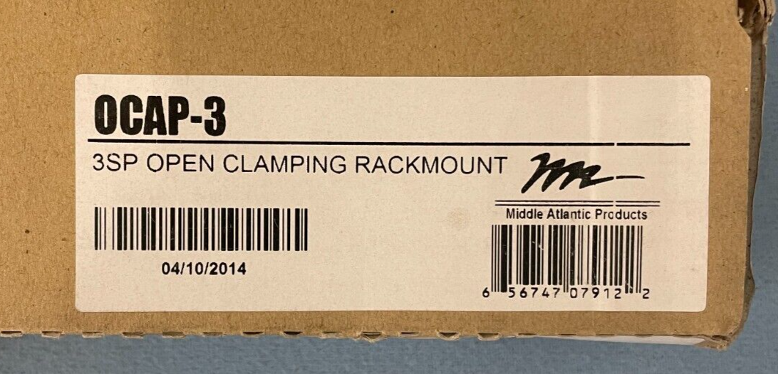 Middle Atlantic OCAP-3 3U Vented Clamping Rack Shelf