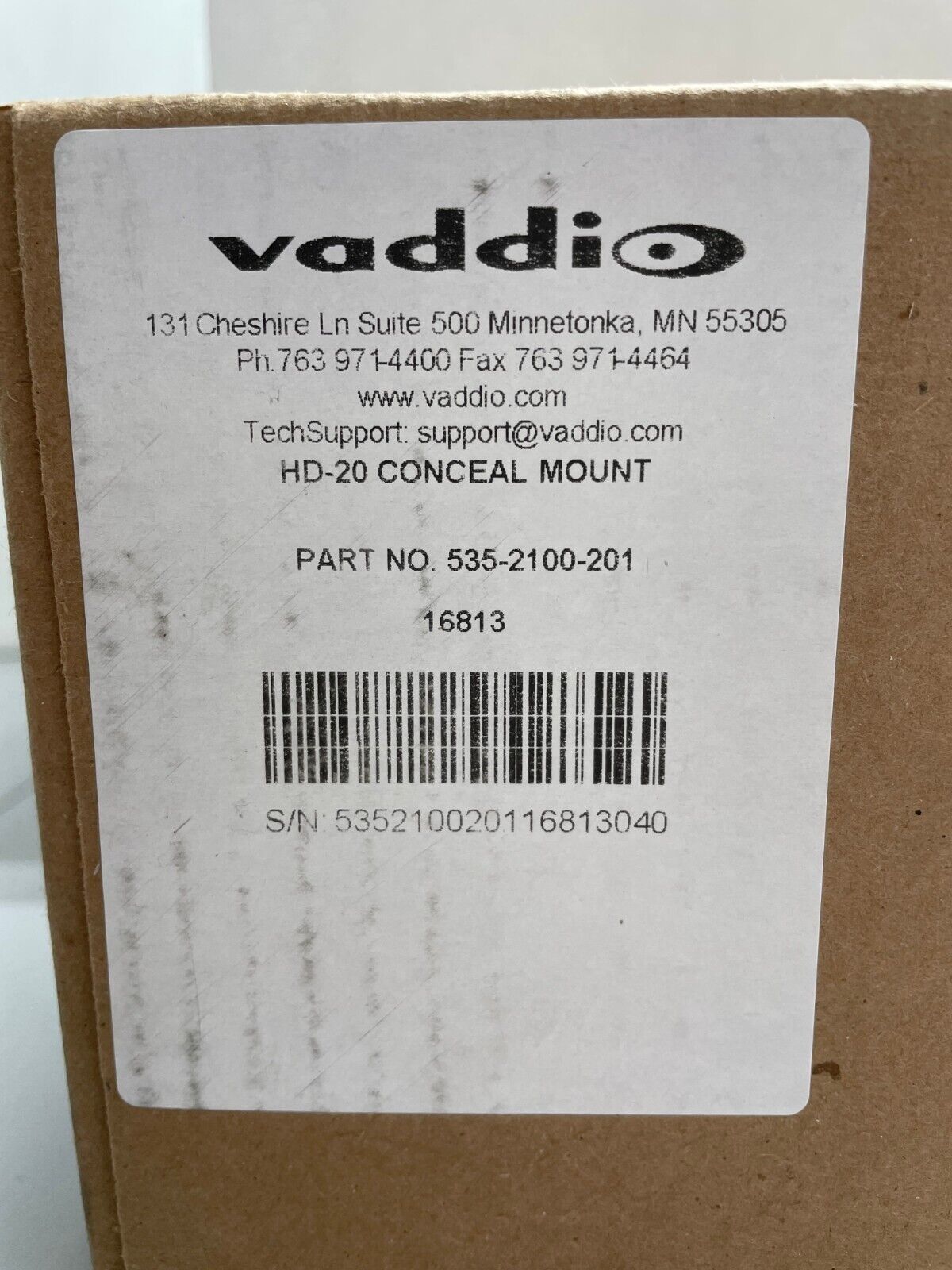 Vaddio WALLVIEW HD-20 HD DVI/HDMI Camera System 999-6956-000