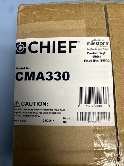 Chief CMA330 8 Inch (203 mm) Offset Ceiling Plate