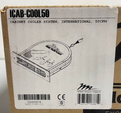 Middle Atlantic ICAB-COOL50 50 CFM Cabinet Cooler