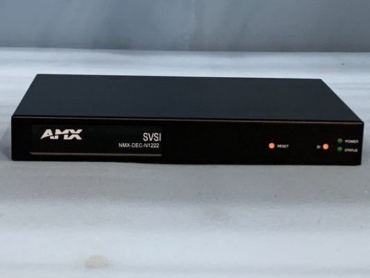 AMX NMX-DEC-N1222 / Minimal Compression 1080p60 Video over IP Decoder with PoE