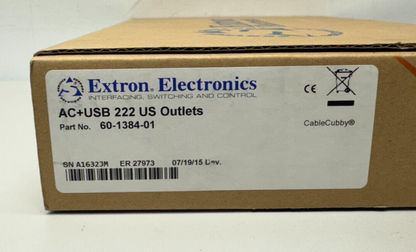 Extron 60-1384-01 AC+USB 222 US Outlets (2x US AC, 2x USB)