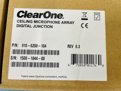 ClearOne Ceiling Mic Capsule 910-6200-101-W and Digital Junction 910-6200-104