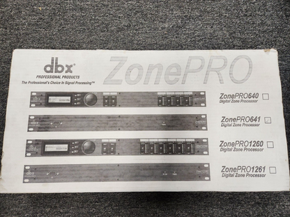DBX DBX641V 6x4 Digital Zone Processor ZonePRO 641  NEW