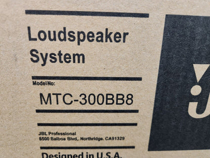 JBL MTC-300BB8 One Cubic Foot Backbox