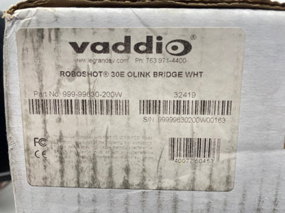 Vaddio 999-99630-200W RoboSHOT 30E HDBT OneLINK Bridge System