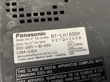 Panasonic BT-Series LH1800P 18" LCD Multi-Format Color Video Monitor w/ HD SDI
