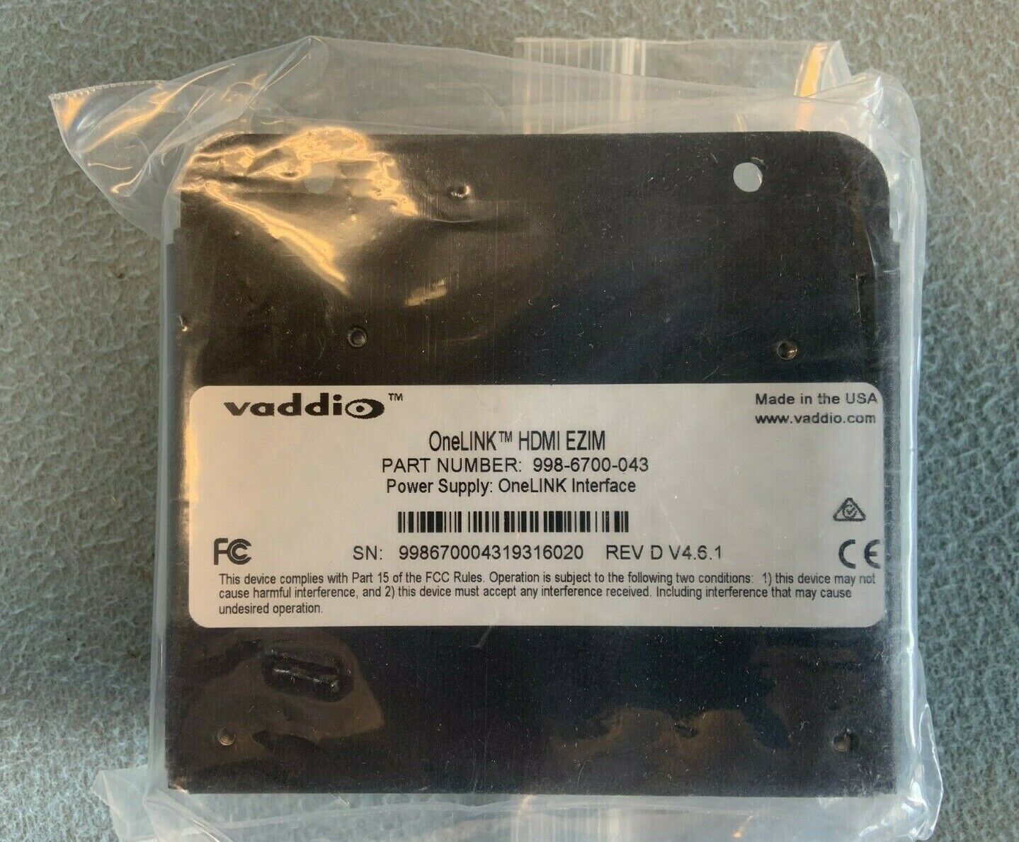 Vaddio 999-9530-000 / OneLINK HDBaseT Extender Set for Sony & Panasonic Cameras