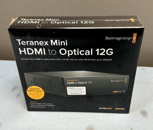 Black Magic Design Teranex Mini HDMI to Optical 12G Converter CONVNTRM/MB/HOPT