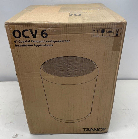 Tannoy OCV 6 / 6" Coaxial Full-Range Pendant Loudspeaker / Black