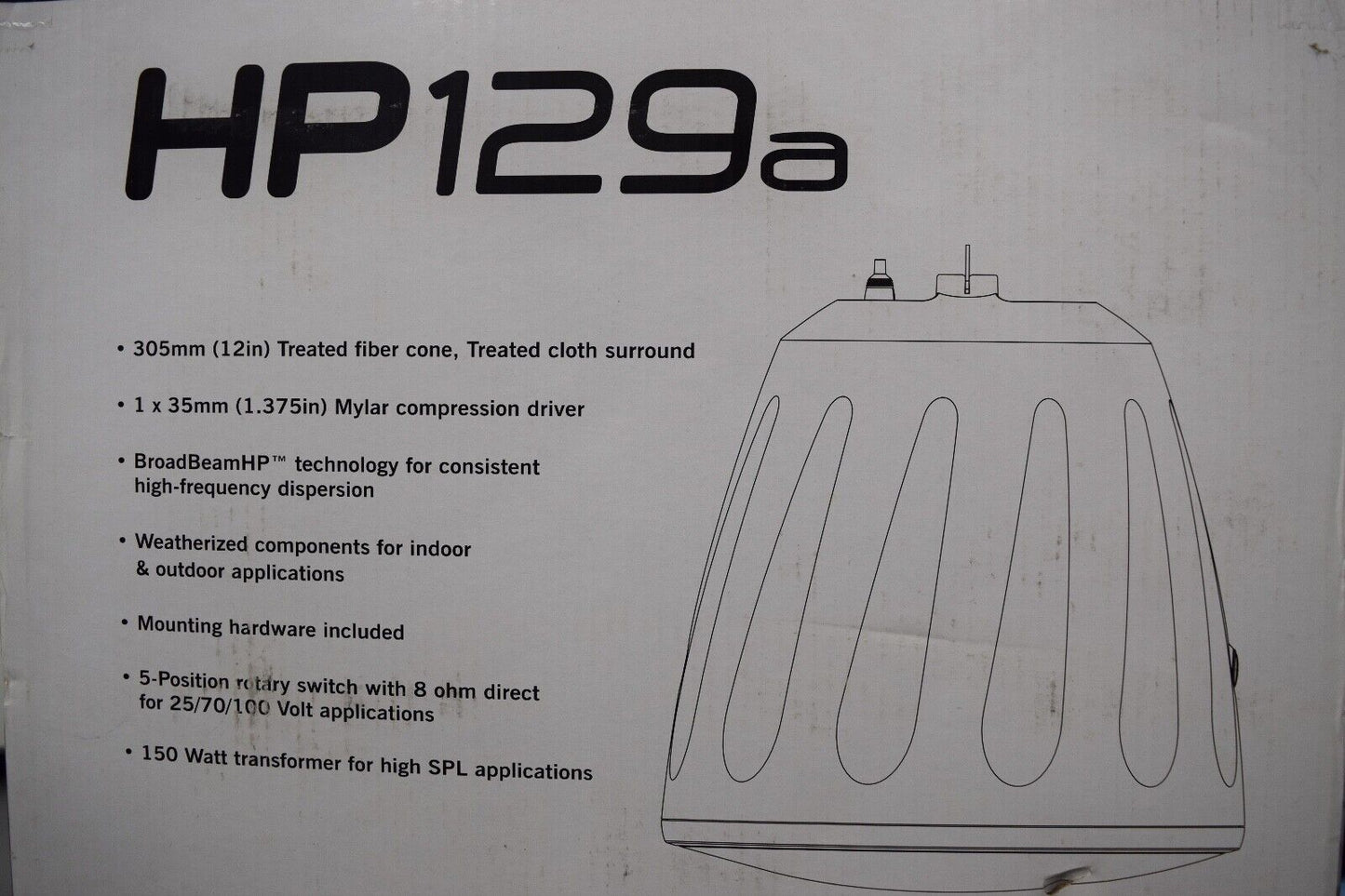 SoundTube HP129a  BK   Hanging Pendant Speaker  (BLACK)