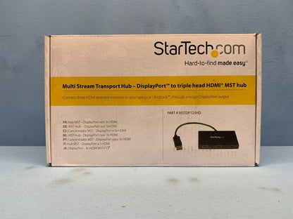 StarTech MSTDP123HD Multi Stream Transport - DisplayPort to Triple Head HDMI MST