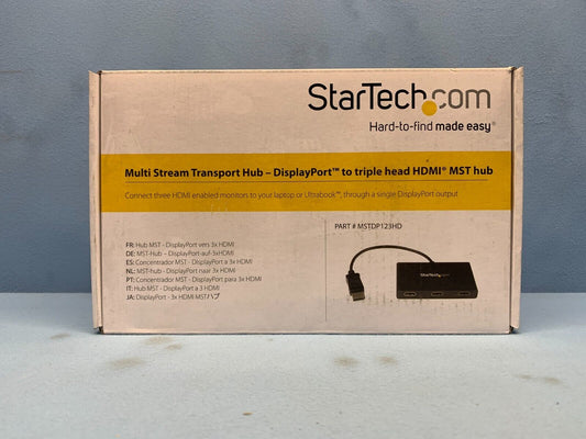 StarTech MSTDP123HD Multi Stream Transport - DisplayPort to Triple Head HDMI MST